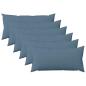 Preview: ARDEBO.de - Kissen mit Kissen HEERLEN 6 Stk. Jeans blau Stoff