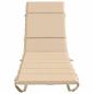 Preview: Sonnenliege Kissen GEMERT 100 % Polyester Creme 200 x 50 x 3 cm