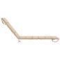 Preview: Sonnenliege Kissen GEMERT 100 % Polyester Creme 200 x 50 x 3 cm