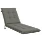 Preview: Sonnenliege Kissen GEMERT 100 % Polyester Grau 190 x 50 x 9 cm