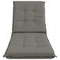Preview: Sonnenliege Kissen GEMERT 100 % Polyester Grau 190 x 50 x 9 cm