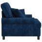 Preview: XL-Sessel mit Kissen Marineblau 1,5 Linien Stoff