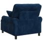 Preview: XL-Sessel mit Kissen Marineblau 1,5 Linien Stoff