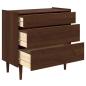 Preview: Kommode BILBAO Dunkelkaramell 90 x 45 x 89 cm