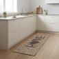 Preview: ARDEBO.de - Küchen Teppich Beige Zuhause 150 x 45 cm 100% Polyamid Waschbar