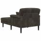 Preview: Chaiselongue Anthrazit Cordstoff