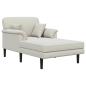 Preview: Chaiselongue Creme Samt
