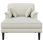 Preview: Chaiselongue Creme Samt
