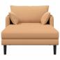 Preview: Große Chaiselongue Beige Bouclé