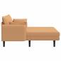 Preview: Große Chaiselongue Beige Bouclé