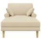 Preview: Chaiselongue Creme Stoff