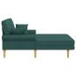 Preview: Chaiselongue Dunkelgrün Stoff