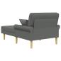 Preview: Chaiselongue Dunkelgrau Stoff
