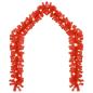 Preview: Weihnachtsgirlande mit LED 10 m Rot