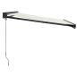 Preview: Markise Einziehbar Creme 3,5x2,5 m Stoff und Aluminium