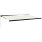 Preview: Markise Einziehbar Creme 5x3 m Stoff und Aluminium