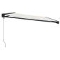 Preview: Markise Einziehbar Creme 5x3 m Stoff und Aluminium