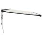 Preview: Markise Einziehbar Creme 5x3 m Stoff und Aluminium