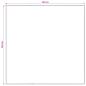 Preview: Teppich ORIZ Schwarzes Diamantmuster 240 x 240 cm