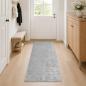 Preview: ARDEBO.de - Teppich Grau 50 x 200 cm 100% Polyester 3 mm Waschbar