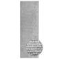 Preview: Teppich Grau 50 x 200 cm 100% Polyester 3 mm Waschbar