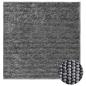 Preview: Teppich Anthrazit 100 x 100 cm 100% Polyester 3 mm Waschbar