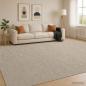 Preview: ARDEBO.de - Teppich Beige 300 x 400 cm 100% Polyester 3 mm Waschbar