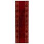 Preview: Teppichläufer FLORNES Gewebt Rot Diamanten 67 x 300 cm PP 7 mm