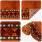 Preview: Teppichläufer FLORNES Gewebt Orange Diamanten 80 x 250 cm PP