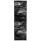 Preview: Teppichläufer FLORNES Gewebt Schwarz 100 x 450 cm PP 7 mm