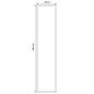 Preview: Teppichläufer FLORNES Gewebt Ecru-Muster 80 x 400 cm PP 7 mm