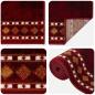Preview: Teppichläufer FLORNES Gewebt Rot Diamanten 80 x 200 cm PP 7 mm