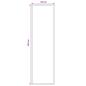 Preview: Teppichläufer FLORNES Gewebt Graues Muster 100 x 400 cm PP 7 mm