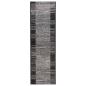 Preview: Teppichläufer FLORNES Gewebt Grau Streifen 67 x 150 cm PP 7 mm
