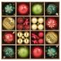 Preview: Weihnachtskugelset 88 stk. Rot, Gold und Grün Durchmesser 6 cm
