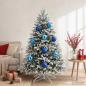 Preview: ARDEBO.de - Weihnachtskugel-Set XXL 4 stk. Blau Durchmesser 20 cm