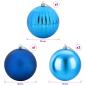 Preview: Weihnachtskugel-Set XXL 4 stk. Blau Durchmesser 20 cm