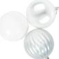 Preview: Weihnachtskugel-Set XXL 3 stk. Weiß Durchmesser 25 cm