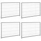 Preview: ARDEBO.de - Hundezwinger Silbern 300x100x70 cm Stahl