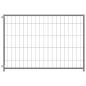 Preview: Hundezwinger Silbern 300x100x70 cm Stahl
