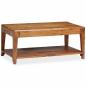 Preview: Couchtisch Massivholz 88x50x38 cm
