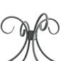 Preview: Himmelbett-Gestell Grau Metall 160 x 200 cm