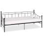 Preview: ARDEBO.de - Tagesbett-Rahmen Schwarz Metall 90×200 cm