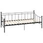 Preview: Tagesbett-Rahmen Schwarz Metall 90×200 cm