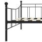 Preview: Tagesbett-Rahmen Schwarz Metall 90×200 cm