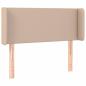 Preview: Kopfteil mit Ohren Cappuccino-Braun 93x16x78/88 cm Kunstleder