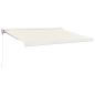 Preview: Markise Einziehbar Creme 3,5x2,5 m Stoff und Aluminium