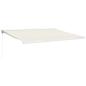 Preview: Markise Einziehbar Creme 4,5x3 m Stoff und Aluminium