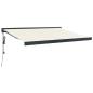 Preview: Markise Einziehbar Creme 3,5x2,5 m Stoff und Aluminium