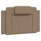 Preview: Bettgestell "Viana" ohne Matratze Cappuccino-Braun 90x190 cm Kunstleder